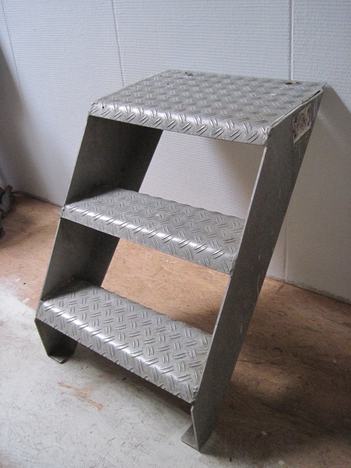 Aluminium trap ladder uit machinekamer, Ophalen, Zo goed als nieuw