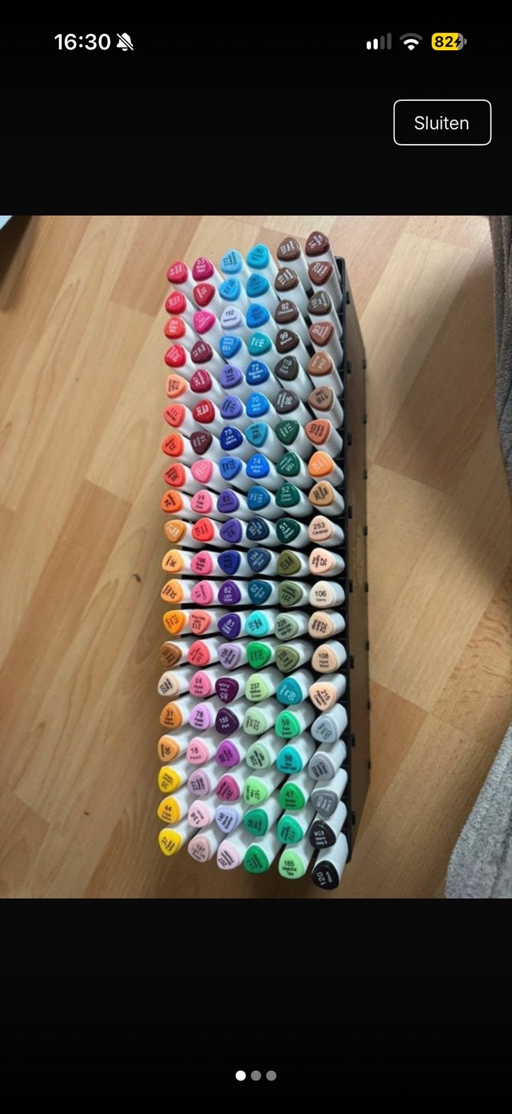 120 Aqua Markers stiften met houder - Zo goed als nieuw, Ophalen of Verzenden, Zo goed als nieuw, Potlood of Stift