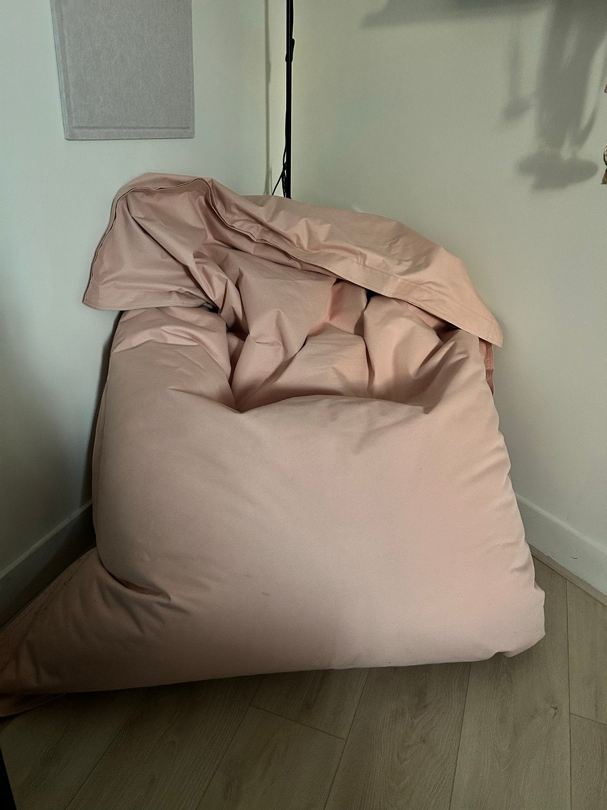 Pastel roze Lumaland XXL zitzak, Ophalen, Gebruikt, Roze, Zitzak