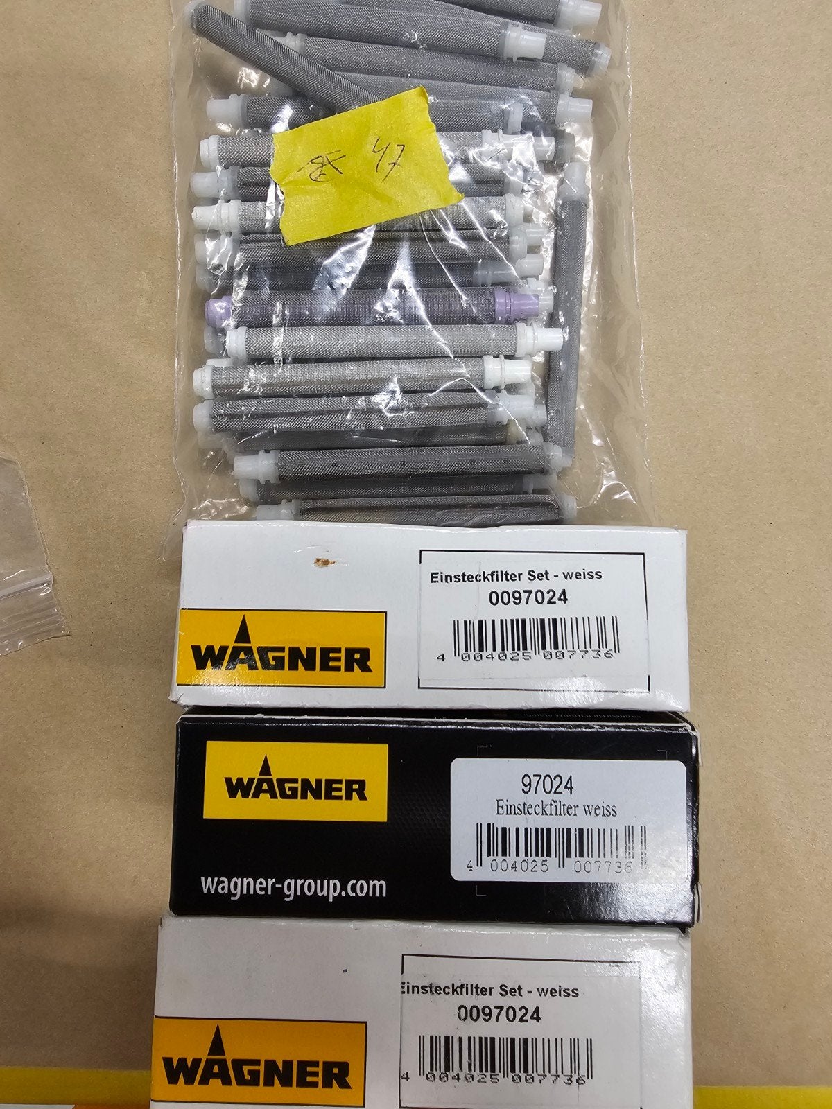 Wagner spuitpistool filter en spuittip en aircoat spuittip, Ophalen of Verzenden, Nieuw, Verfspuit of Verfpomp