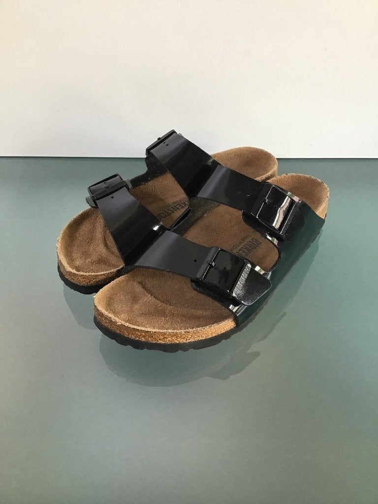 Birkenstock 41 Arizona | zwarte slippers | Gratis verzenden, Kleding | Dames, Slippers, Verzenden, Zwart, Zo goed als nieuw