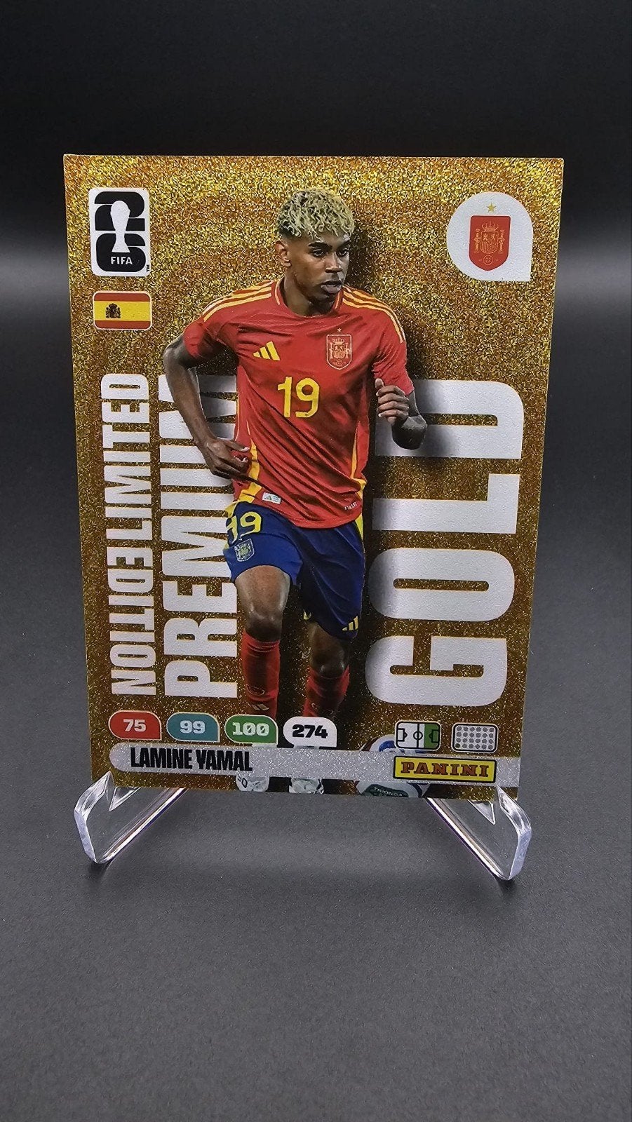Lamine Yamal Limited Edition Premium Gold FIFA 365, Ophalen of Verzenden, Nieuw, Buitenlandse clubs, Spelerskaart