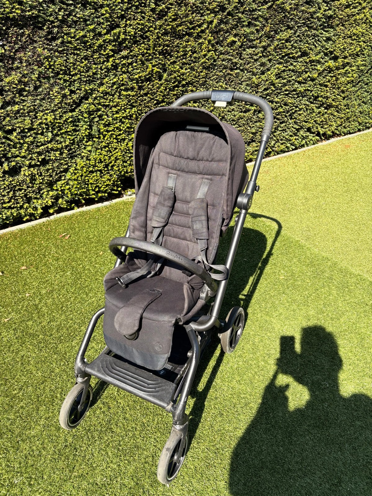Cybex Eezy S Twist 2 Buggy Zwart met gratis voetenzak, Ophalen, Gebruikt, Overige merken, Verstelbare rugleuning