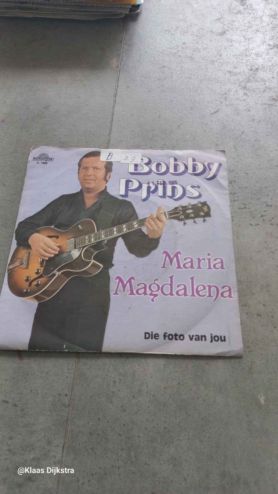 Bobby Prins - Maria Magdalena / Die foto van jou (Single), Ophalen of Verzenden, 1980 - 1989, Gebruikt, 7 inch