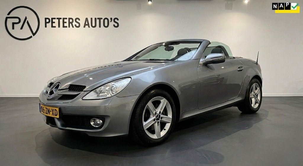Mercedes-Benz SLK-klasse 200 K. Prestige Plus Carplay/Leder/, Auto's, Mercedes-Benz, Automaat, Achterwielaandrijving, Gebruikt