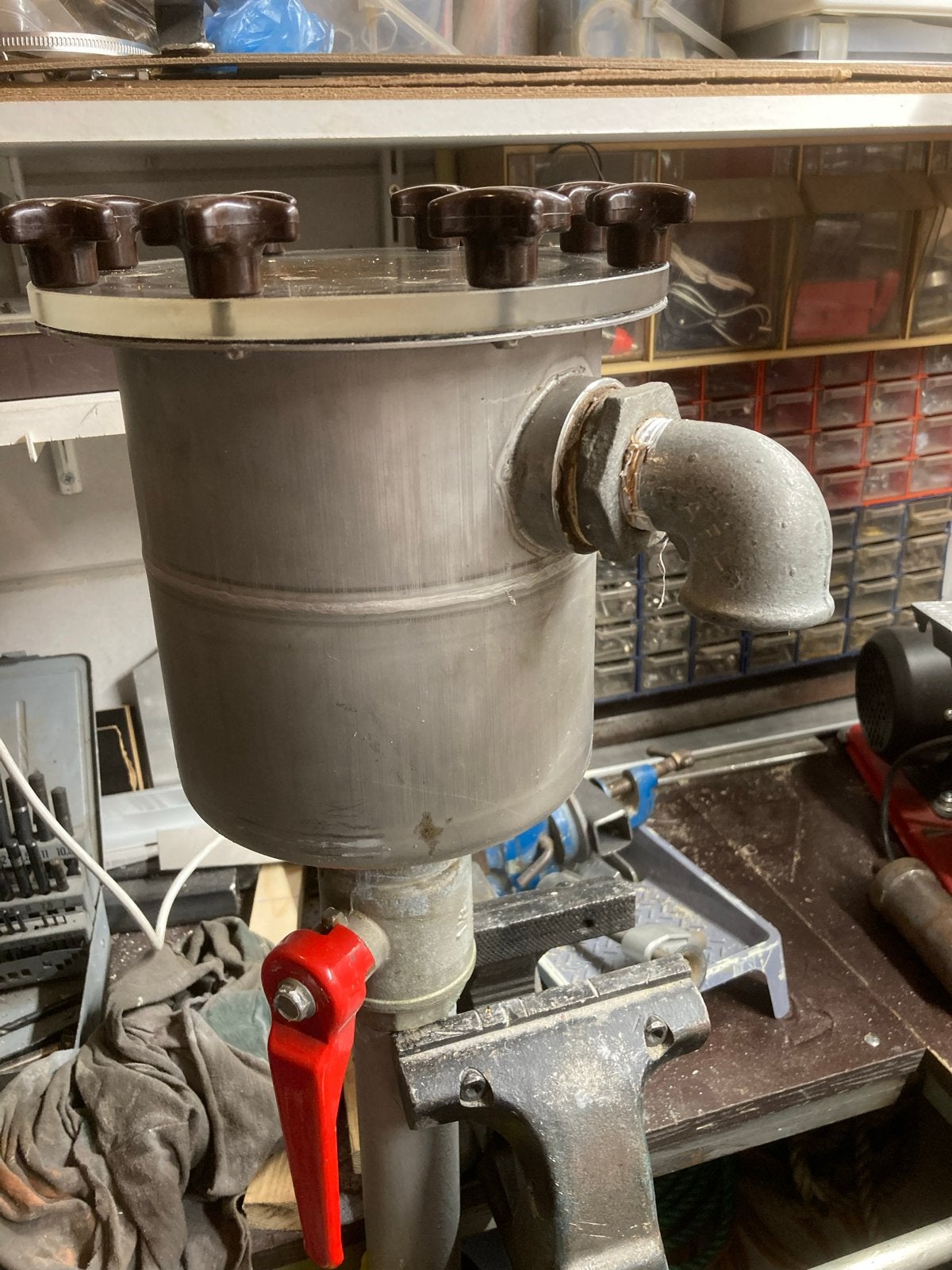 Vetu rvs  waterfilter/separator met kraan, Ophalen, Gebruikt, Motor en Techniek