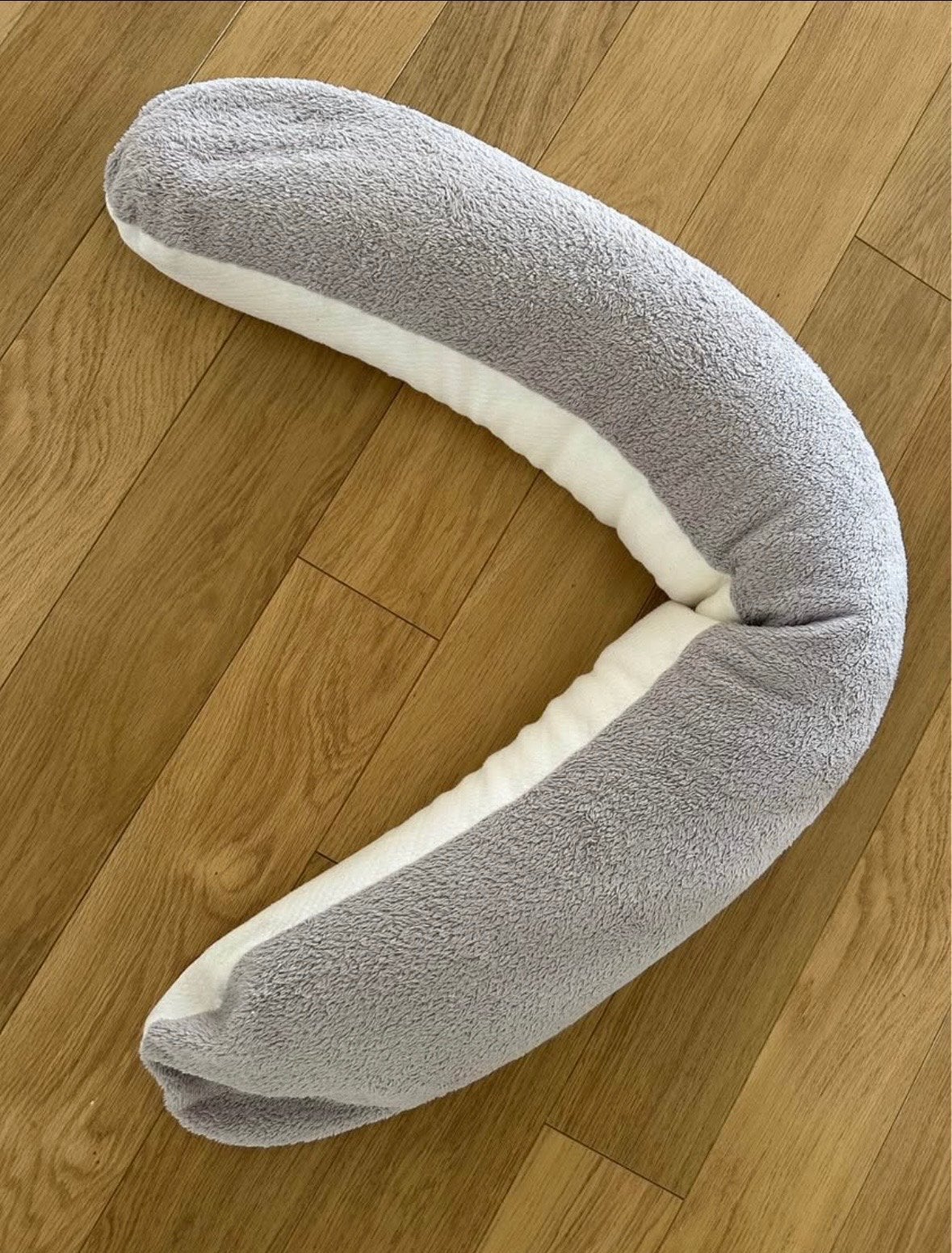 Snooozzz Zwangerschapskussen Wit Teddy Grijs, Ophalen, Gebruikt