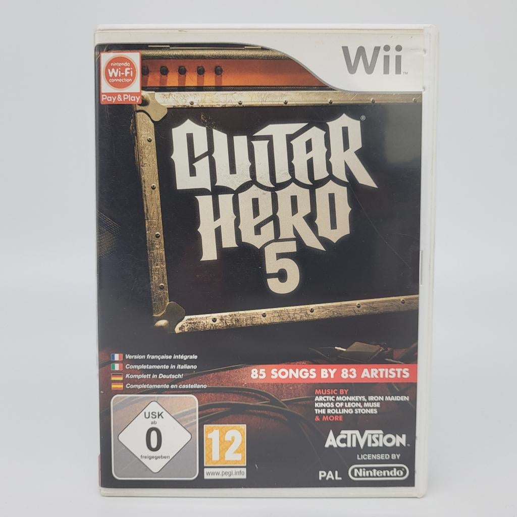 Guitar Hero 5 - Nintendo Wii - PAL, Spelcomputers en Games, Games | Nintendo Wii, Muziek, 1 speler, Ophalen of Verzenden, Zo goed als nieuw