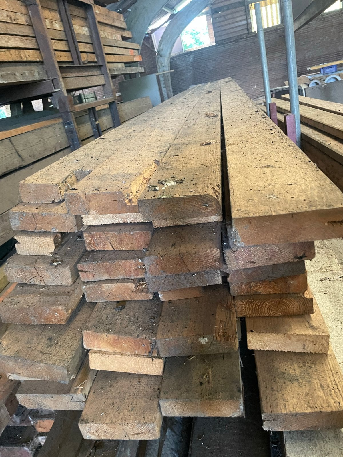 Houten balken in diverse lengtes en diktes, Ophalen, Gebruikt, Balk, Overige houtsoorten