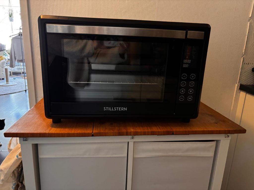 Stillstern digitale mini-oven 45L – hetelucht & draaispit, Ophalen, Minder dan 45 cm, Gebruikt, Hete lucht