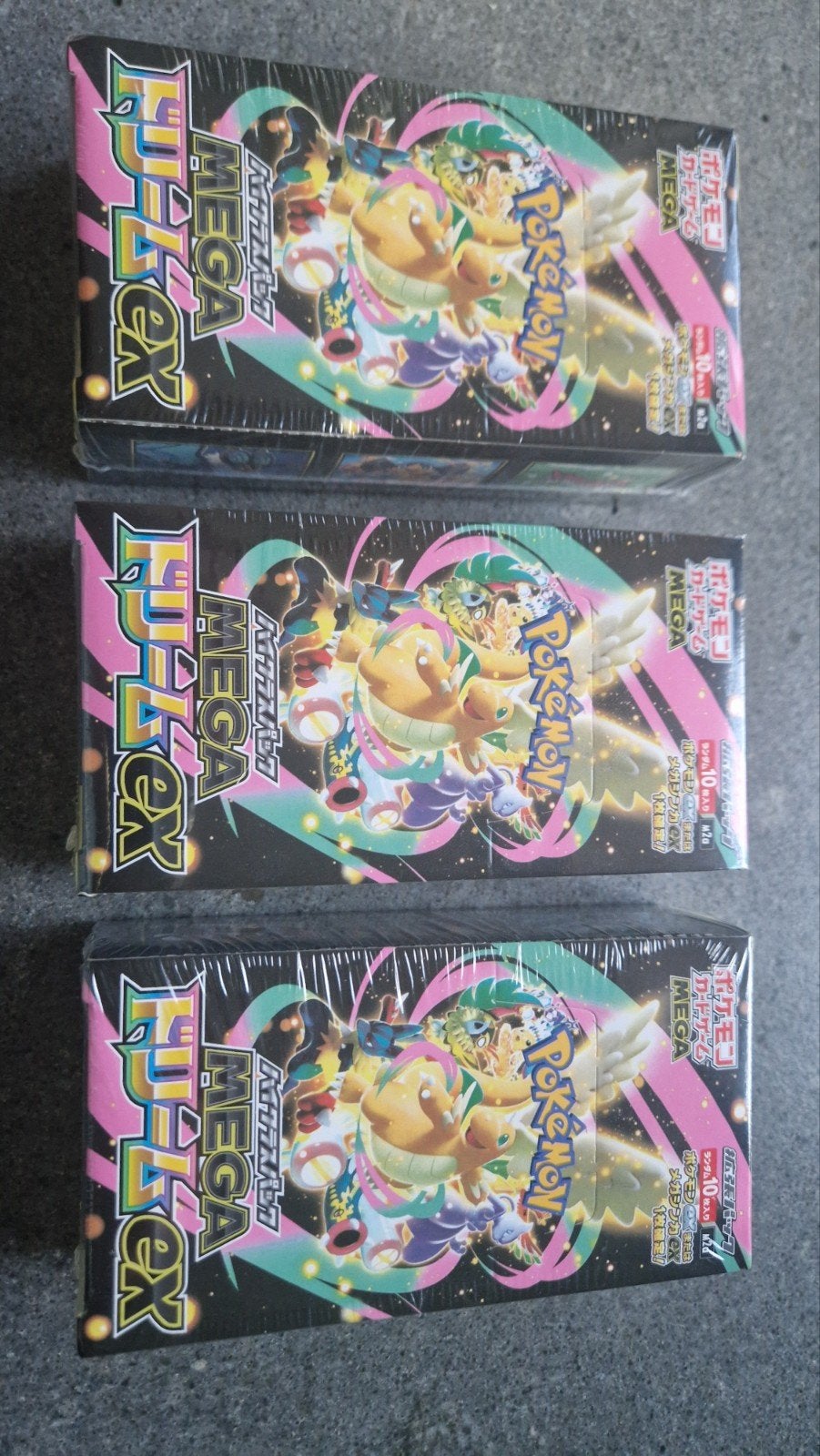Pokémon FACTORY SEALED! Mega Dream EX  Boosterbox (3 stuks), Ophalen of Verzenden, Nieuw, Boosterbox, Foil