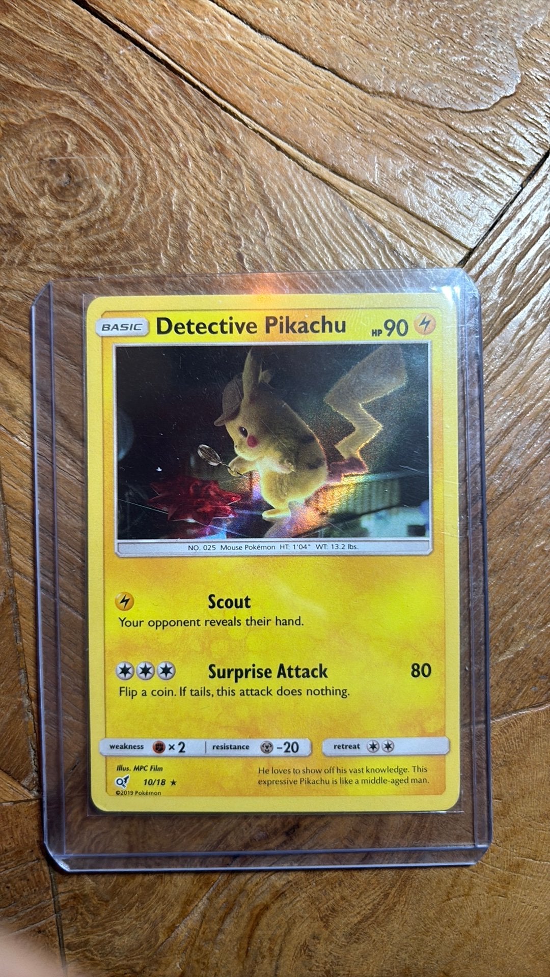 detective pikachu det10, Hobby en Vrije tijd, Verzamelkaartspellen | Pokémon, Ophalen of Verzenden, Zo goed als nieuw
