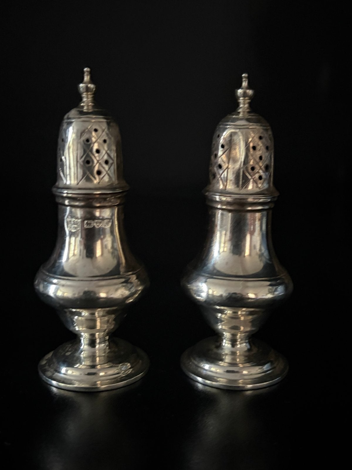 Antieke Zilveren Peper- en Zoutstrooiers (Set van 2), Ophalen, Zilver