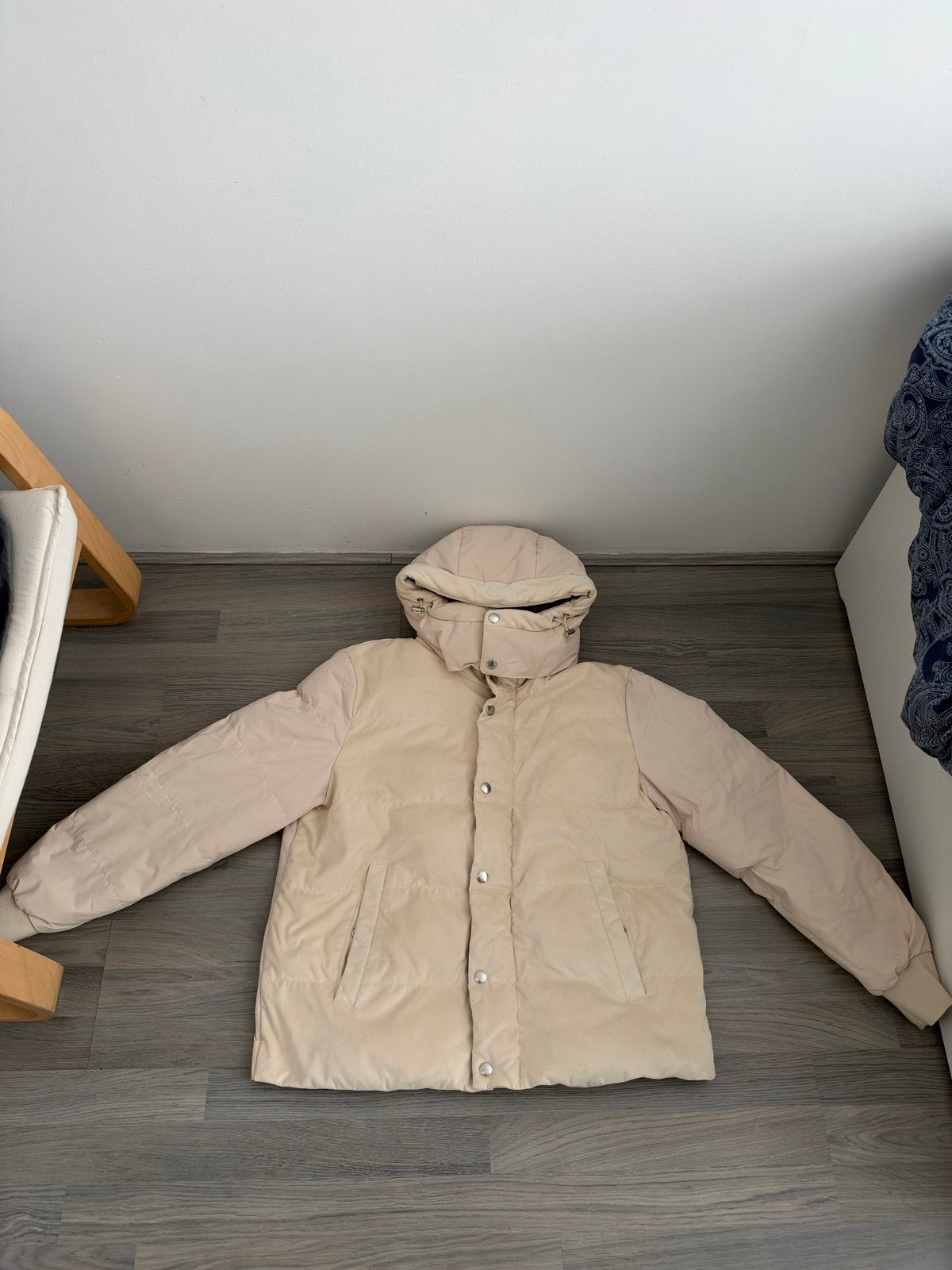 C&A Winterjas met teddy voering - Maat M, Ophalen, Zo goed als nieuw, Maat 38/40 (M), Beige