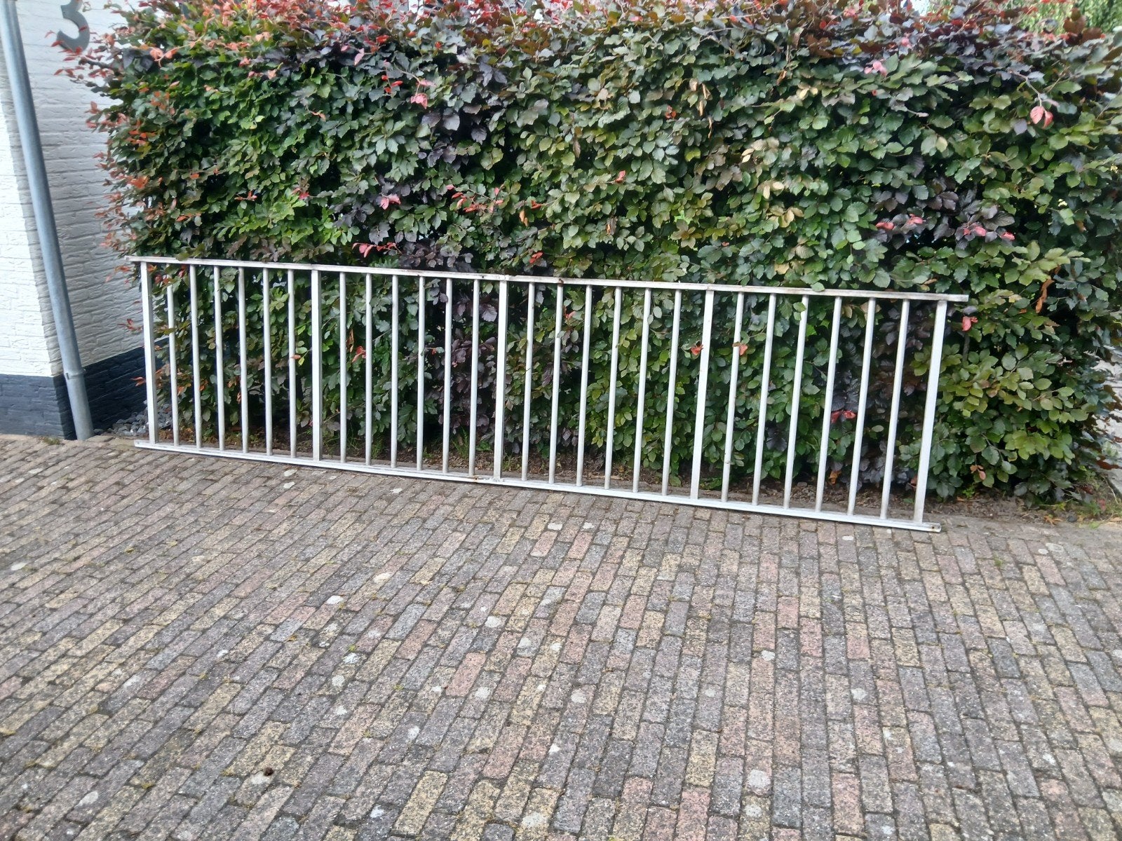 Hekken hek, Ophalen, Gebruikt, Aluminium, Spijlenhekwerk