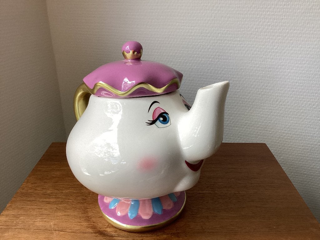Disney keramische theepot mw Tuit Belle & het Beest, Ophalen of Verzenden, Overige figuren, Zo goed als nieuw, Servies