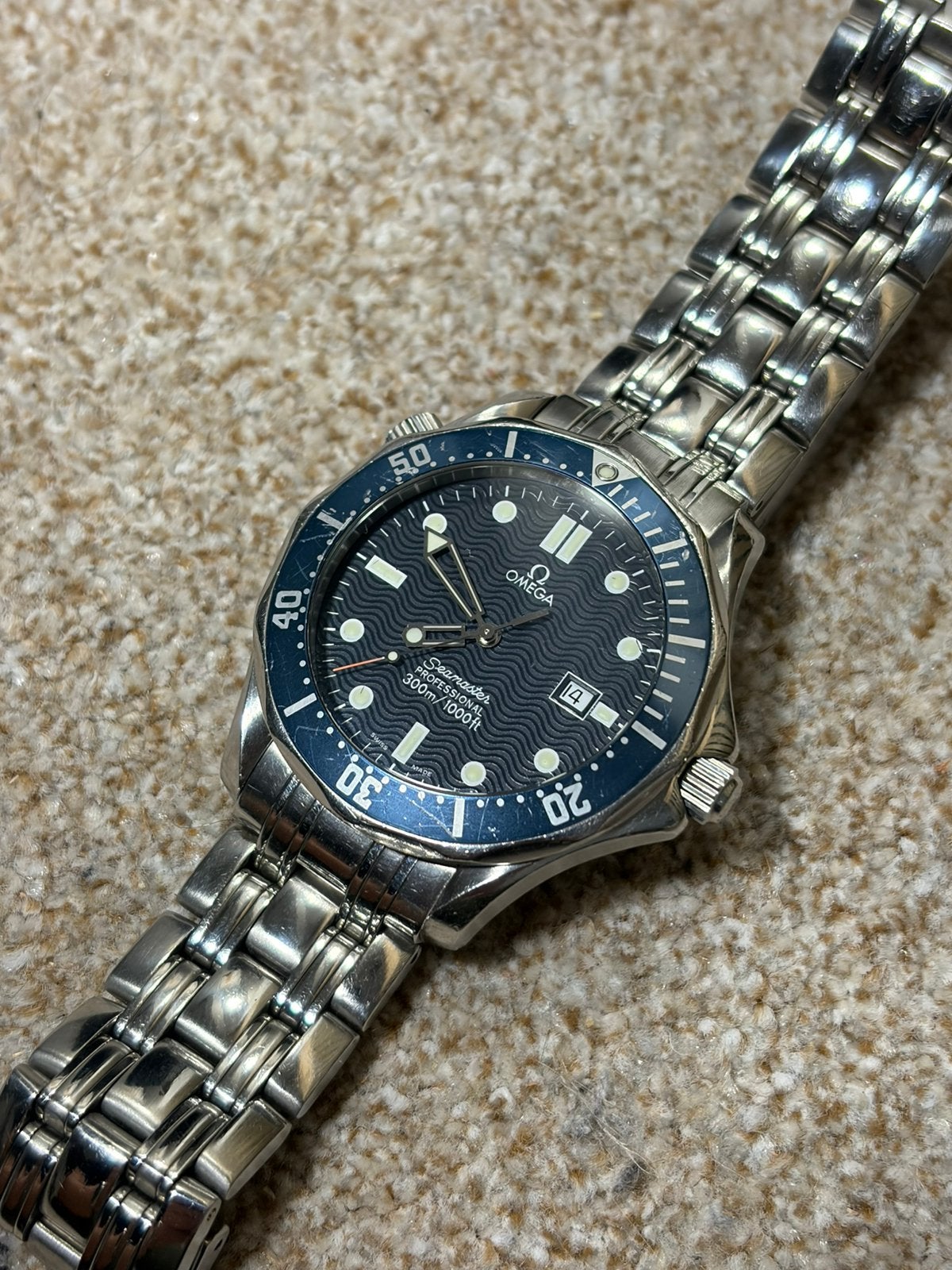 Omega Seamaster Professional 300M Quartz 2541.80 – 007 Bond, Ophalen of Verzenden, Zo goed als nieuw, Staal, Omega