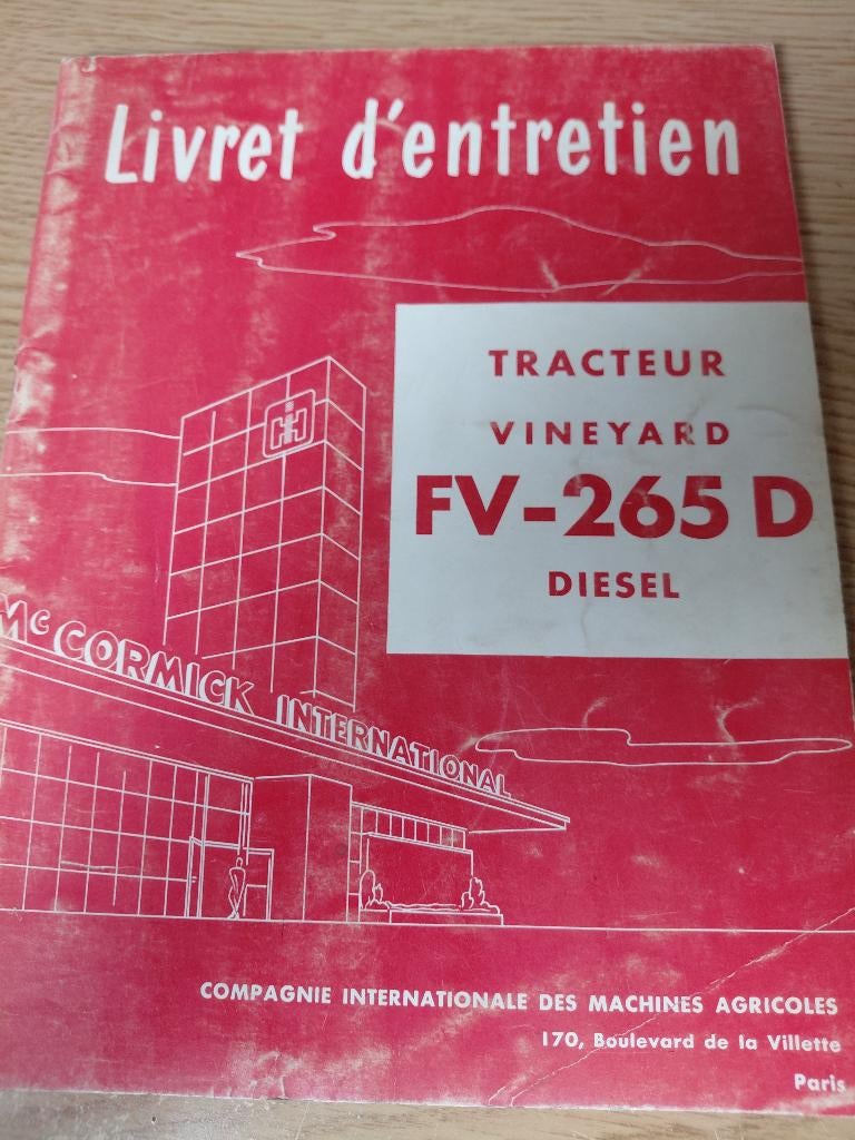 Handleiding Cormick International F265D, Ophalen of Verzenden, Gelezen