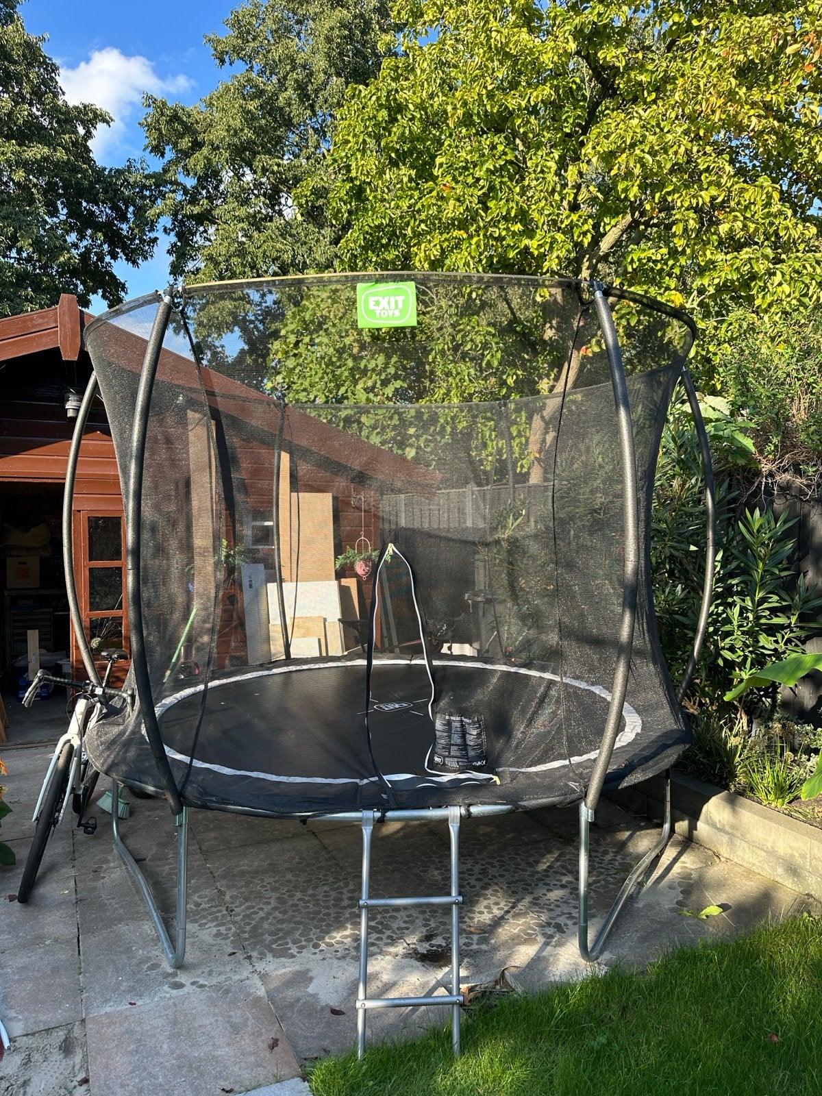 Exit Trampoline met veiligheidsnet en ladder, Ophalen, Gebruikt