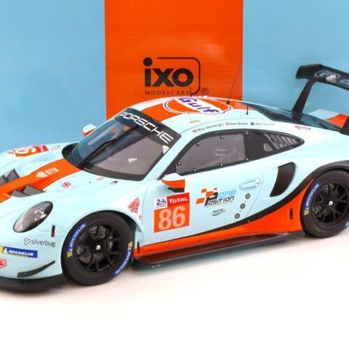 IXO 1:12 Porsche 911 RSR #86 Gulf Racing 24h Le Mans 2018, Auto, 1:9 t/m 1:12, IXO Models, Nieuw