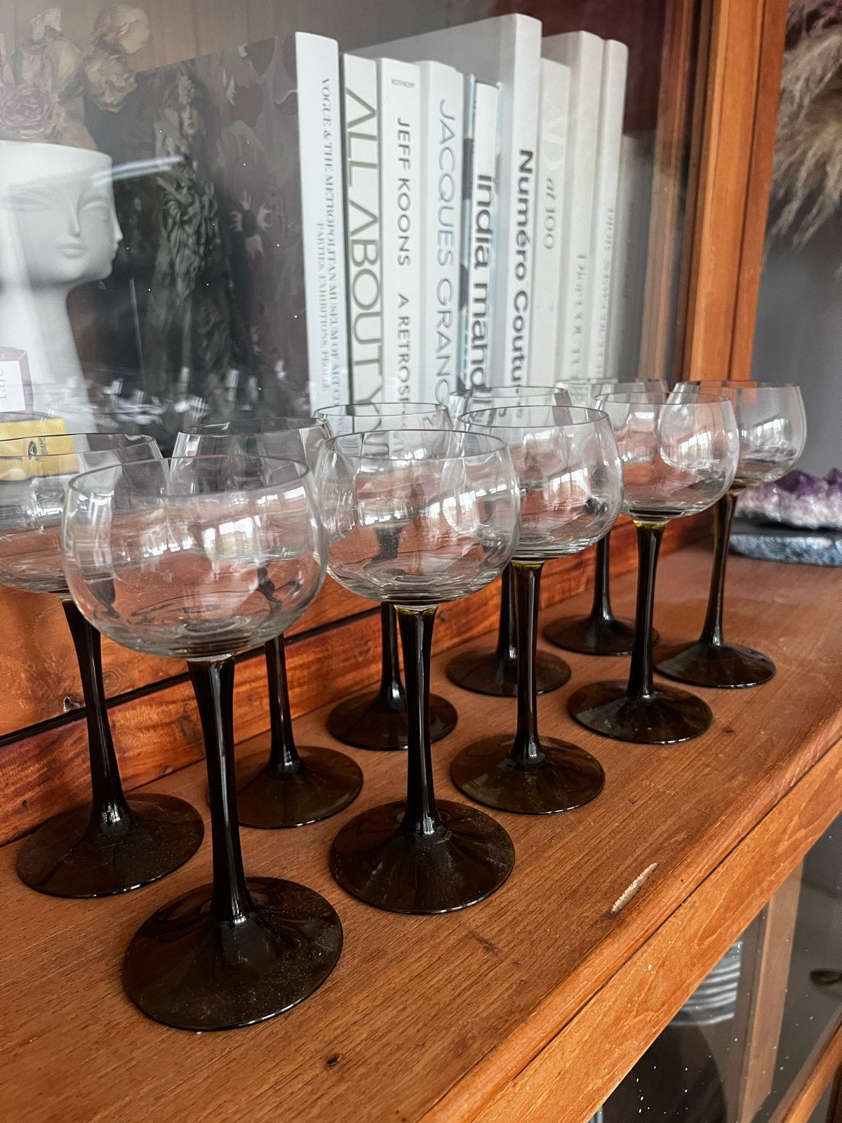 Vintage Luminarc arcoroc wijnglazen handgeblazen, Ophalen