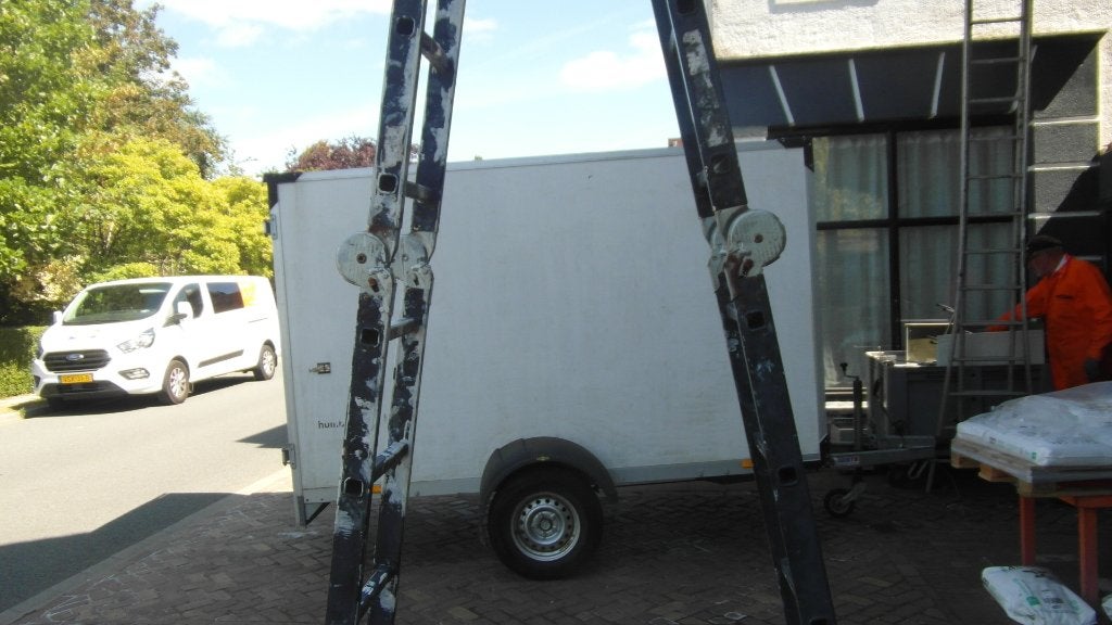 ladder aluminimum, Ophalen, Gebruikt, Opvouwbaar of Inschuifbaar, 4 meter of meer