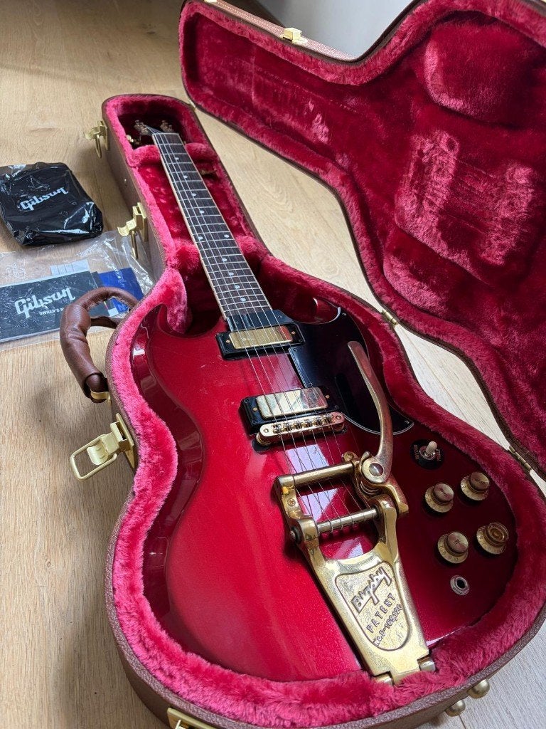 Gibson SG Special body in Sparkling Burgundy, Ophalen, Zo goed als nieuw, Solid body, Gibson