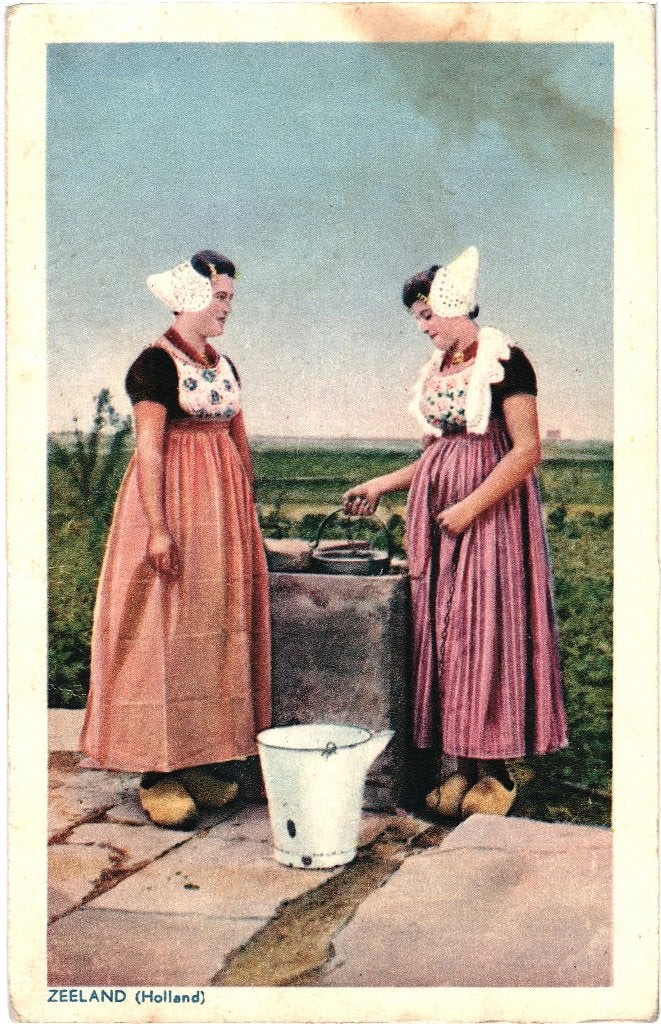 936052 Walcheren ZL Klderdracht 1953 Postzegel afgeweekt, Ophalen of Verzenden, 1940 tot 1960, Gelopen, Zeeland