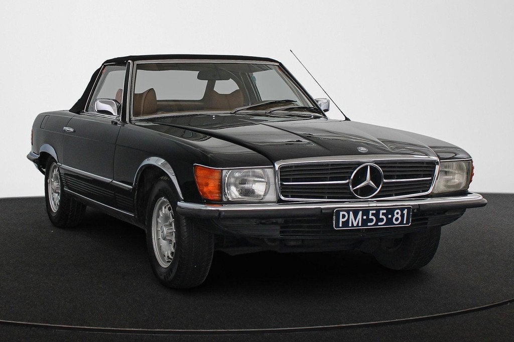 Mercedes-Benz SL-klasse 350 SL roadster / Automaat / Radio, Automaat, Gebruikt, Cabriolet, Zwart