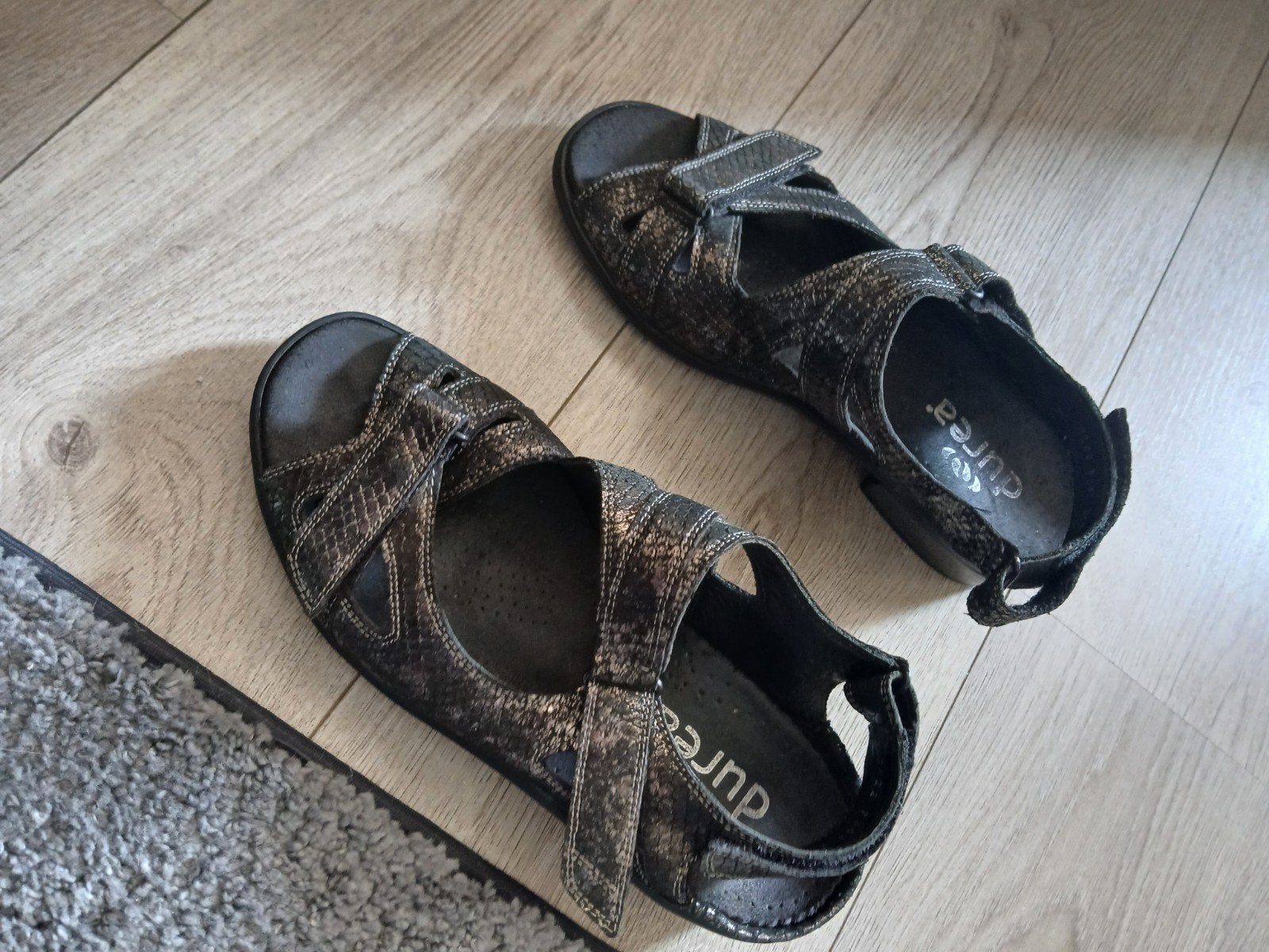 DUREA Prachtige echt leder sandalen mt 38 K, Kleding | Dames, Schoenen, Overige kleuren, Verzenden, Nieuw, DUREA