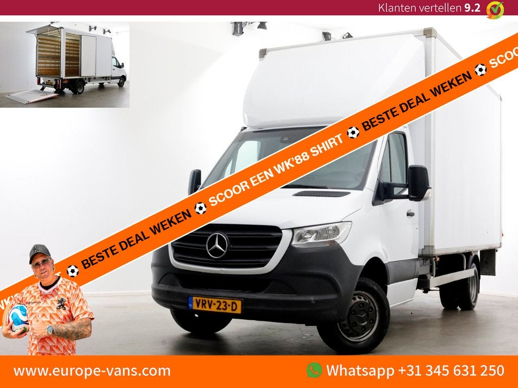 Mercedes-Benz Sprinter 515 CDI 150pk 9G Automaat Bakwagen me, Auto's, Bestelauto's, Automaat, Achterwielaandrijving, Gebruikt