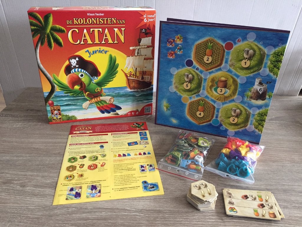 Z.G.A.N. De Kolonisten van Catan JUNIOR, Een of twee spelers, Ophalen of Verzenden, Zo goed als nieuw, 999 Games