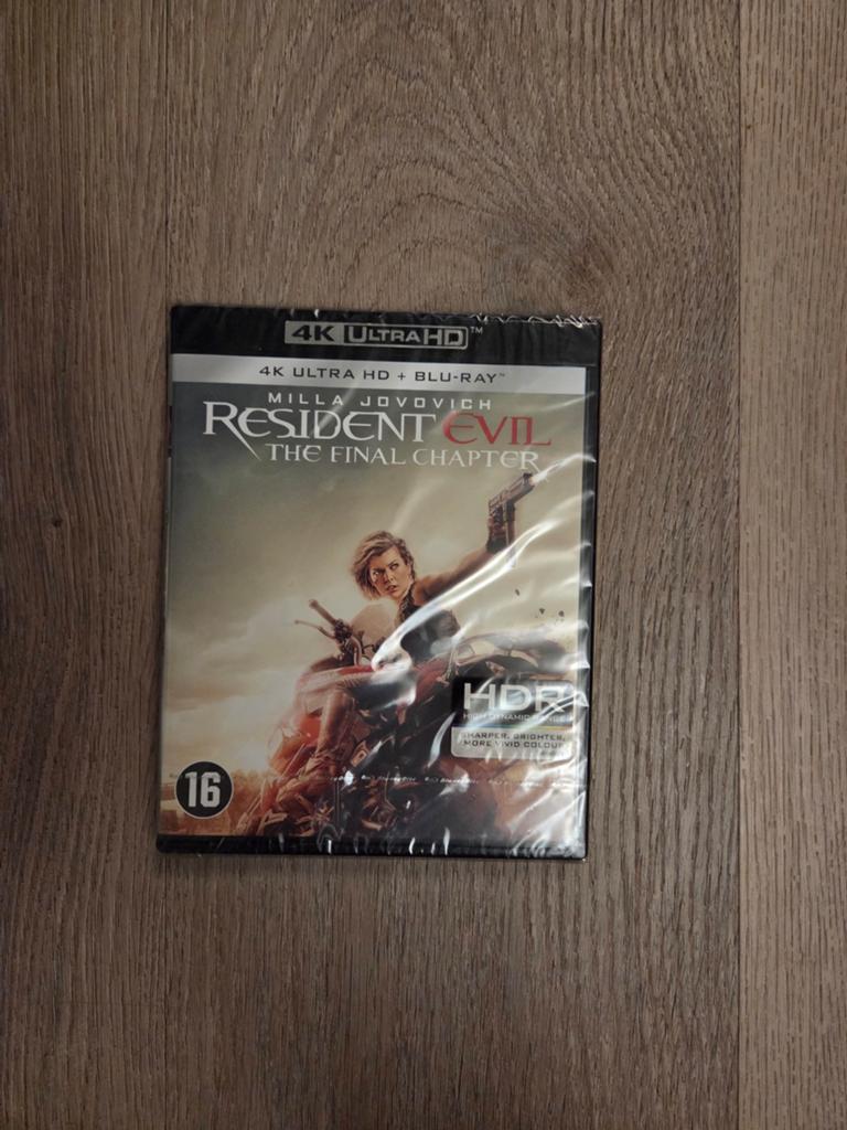 Resident Evil The Final Chapter 4K, Cd's en Dvd's, Ophalen of Verzenden, Nieuw in verpakking, Horror
