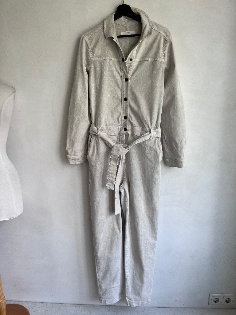 yaya jumpsuit beige grijs maat 36, Verzenden, Beige, Zo goed als nieuw, Yaya