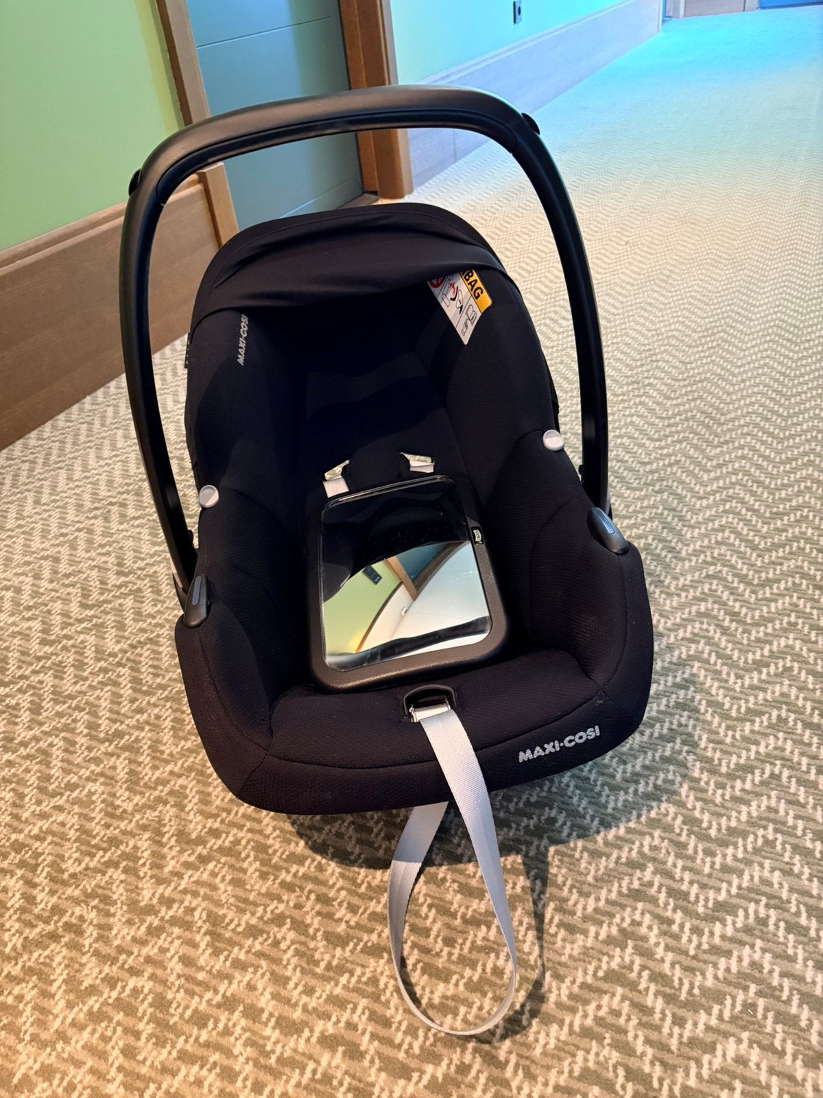 Maxi-Cosi autostoeltje inclusief kijkspiegel, Kinderen en Baby's, Ophalen, 0 t/m 13 kg, Maxi-Cosi, Gebruikt