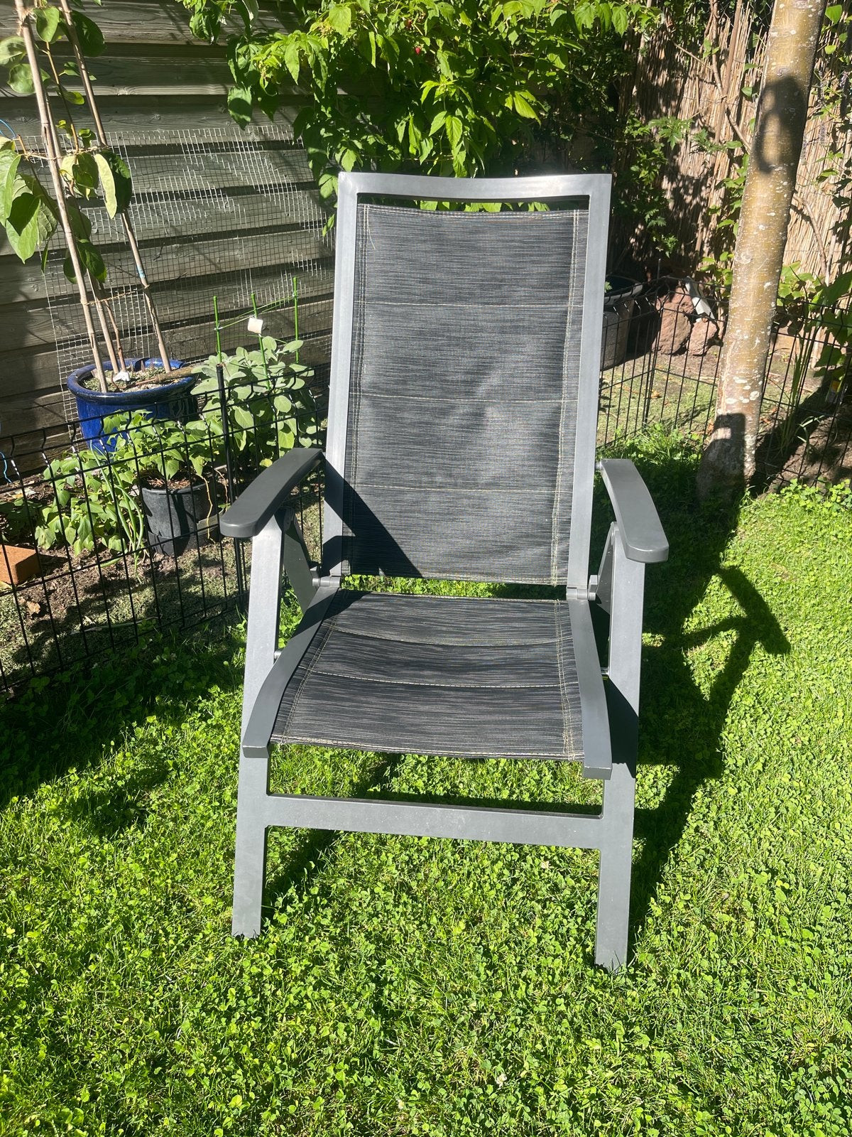 4 Bois Le Duc tuinstoelen- verstelbaar en inklapbaar, Tuin en Terras, Ophalen, Gebruikt, Metaal, Inklapbaar