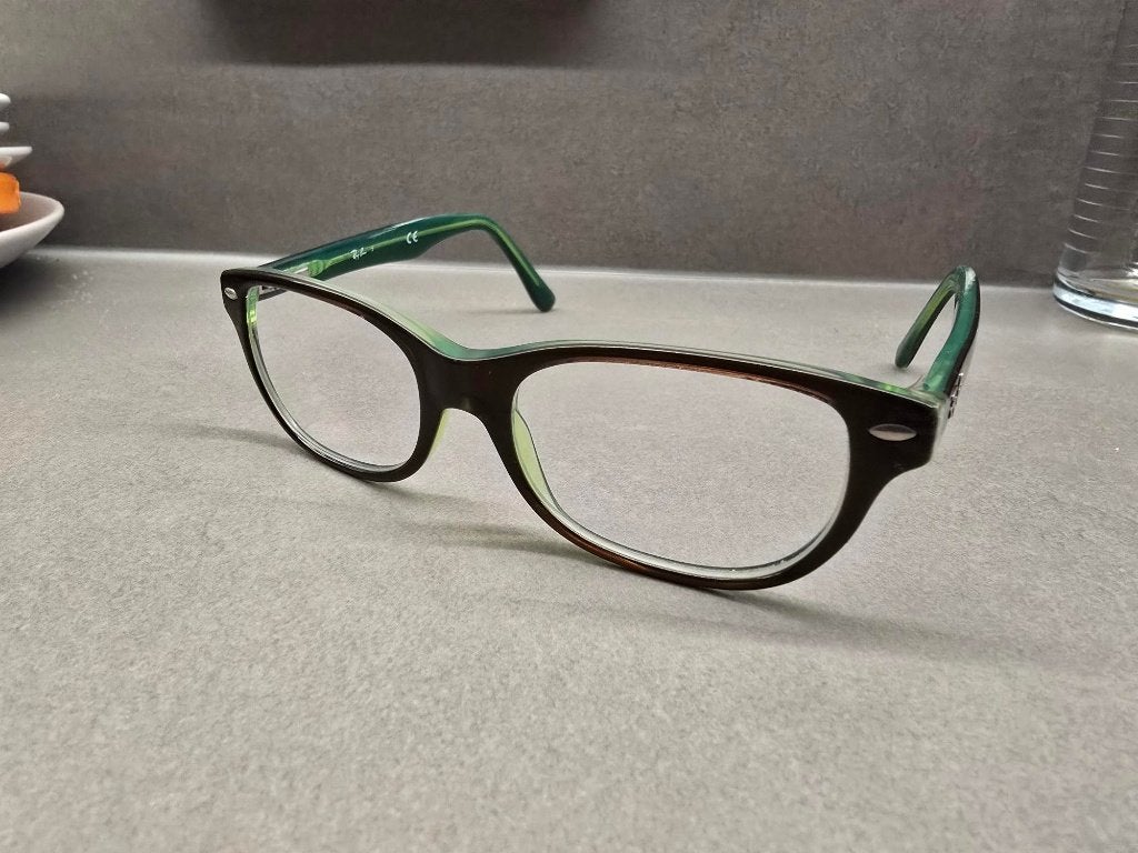 Kinderbril Ray-Ban zwart met groen, Gebruikt, Zwart, Ophalen of Verzenden, Ray-Ban