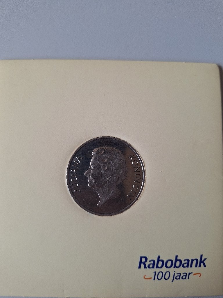 Herdenkingsmunten Juliana 1972 Rabobank 100 jaar, Postzegels en Munten, Ophalen of Verzenden, Koningin Juliana, Overige waardes