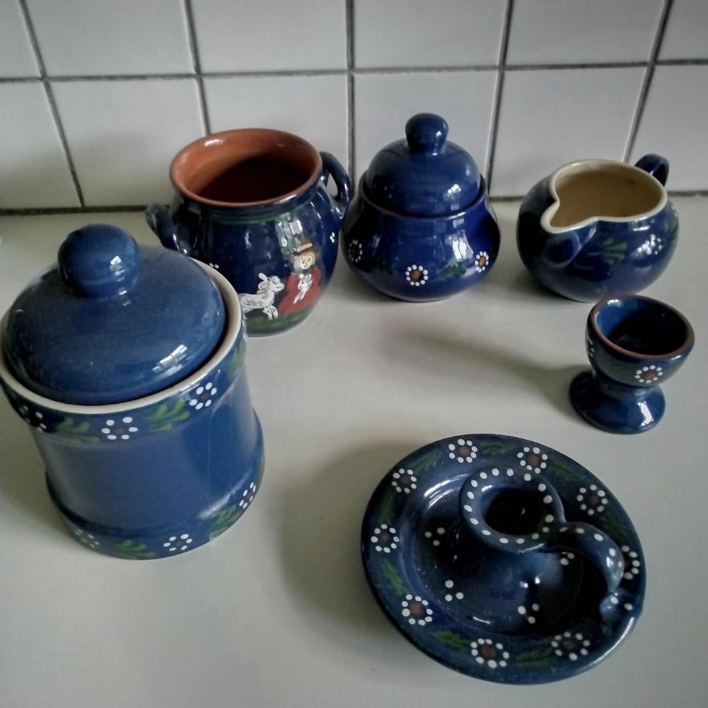 Mooie set van duits ( beiers) aardewerk, Antiek en Kunst, Antiek | Keramiek en Aardewerk, Ophalen of Verzenden