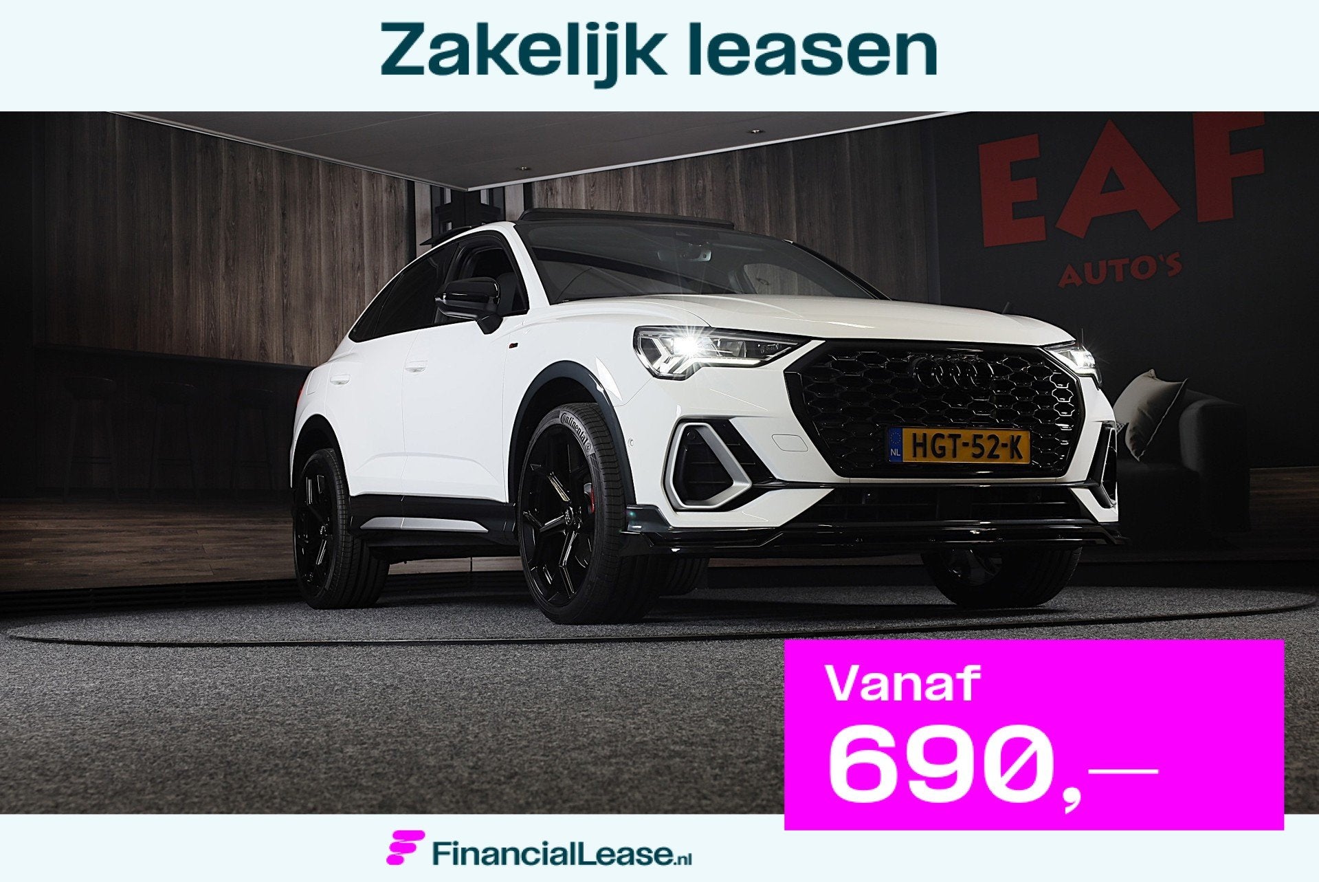 Audi Q3 Sportback 45 TFSI e RSQ3 Look / Memory / Camera / Ac, Dealer onderhouden, Gebruikt, Euro 6, Leder en Stof