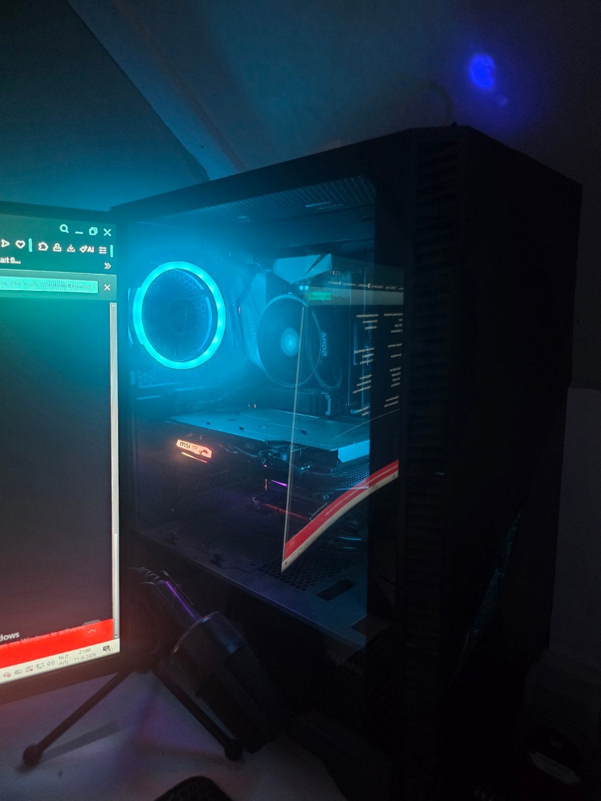 Complete Gaming PC Set: Monitor, Toetsenbord, Muis inbegrepe, Computers en Software, Ophalen, Zo goed als nieuw, Gaming, HDD