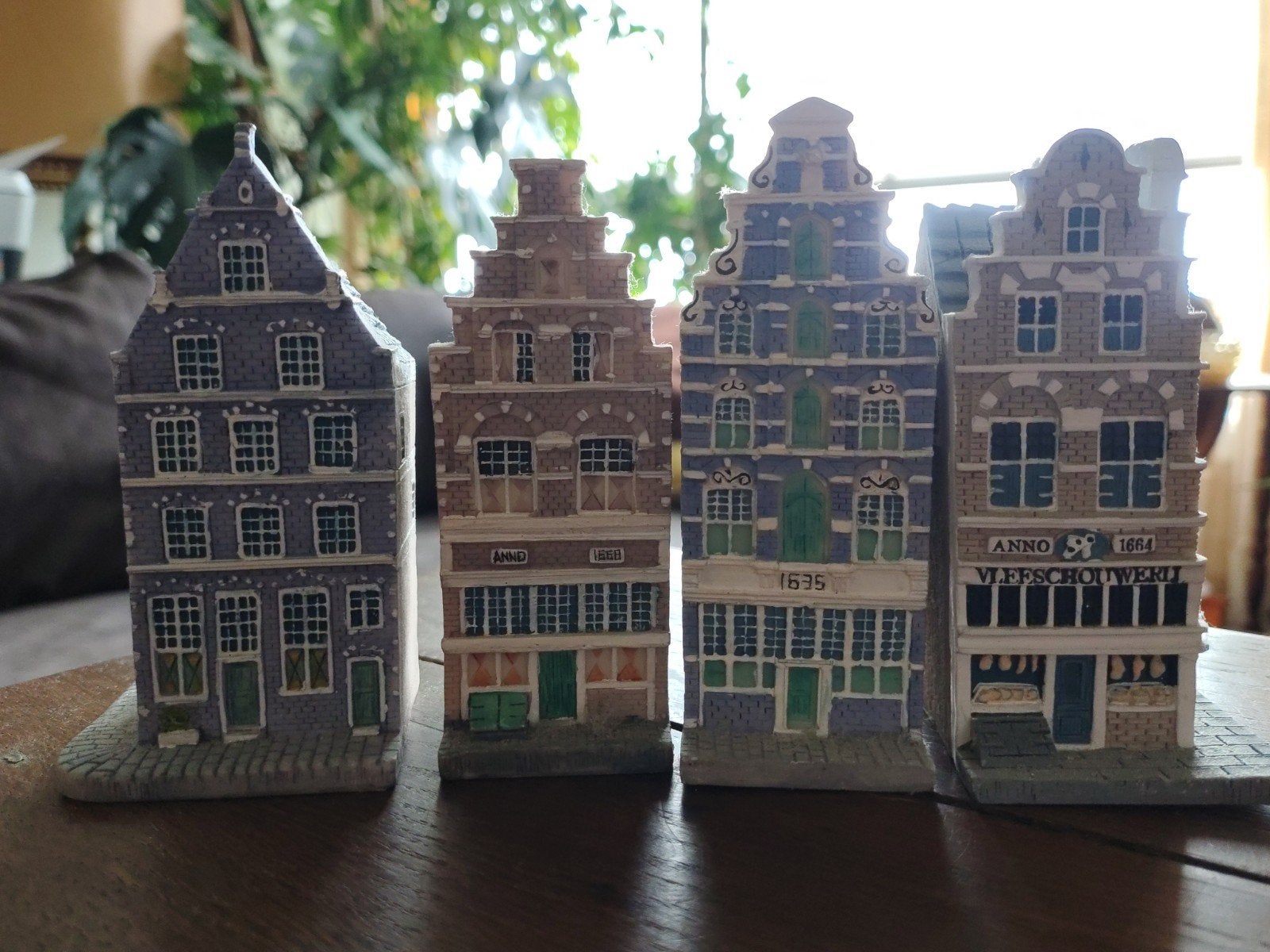 4 Blokker huisjes in nieuwstaat, inclusief 2 hoekhuisjes, Ophalen of Verzenden, Zo goed als nieuw