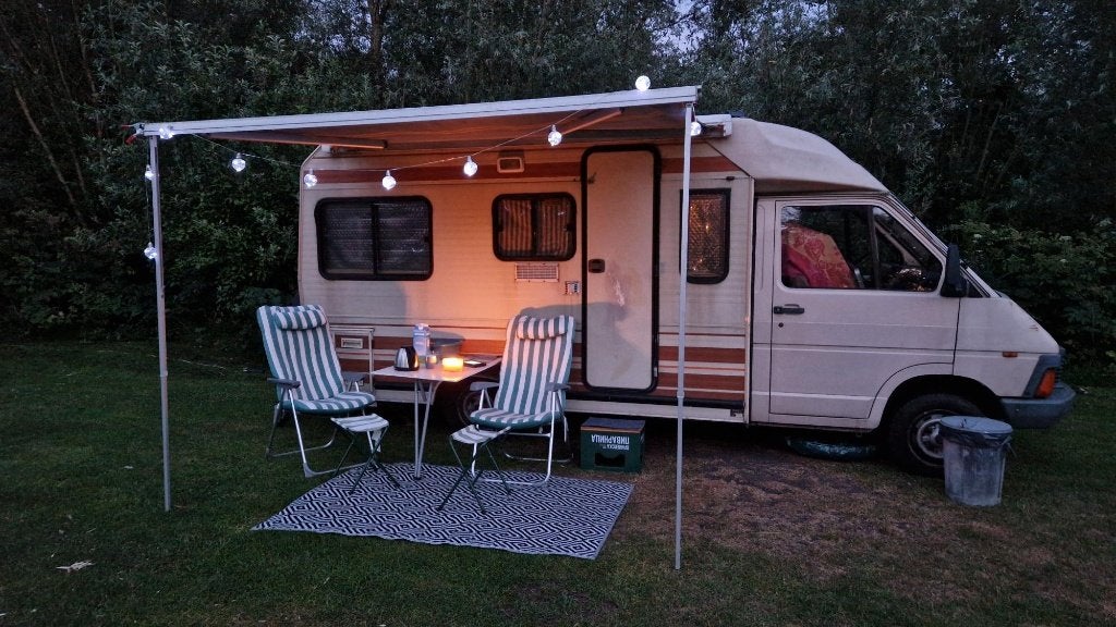 Retro camper Renault- Maart 2027 belastingvrij, Caravans en Kamperen, Campers, Chemisch toilet, Luifel, Particulier, Overige merken