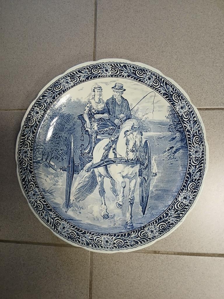 Delftsblauw wandbord, Boch voor Sphinx Maastricht, Ophalen of Verzenden