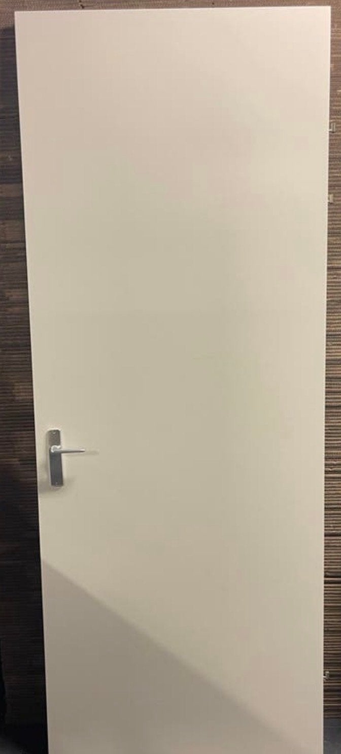 Stalen kozijn met deur - 231x80cm, Ophalen, Gebruikt, 80 tot 100 cm, 215 cm of meer