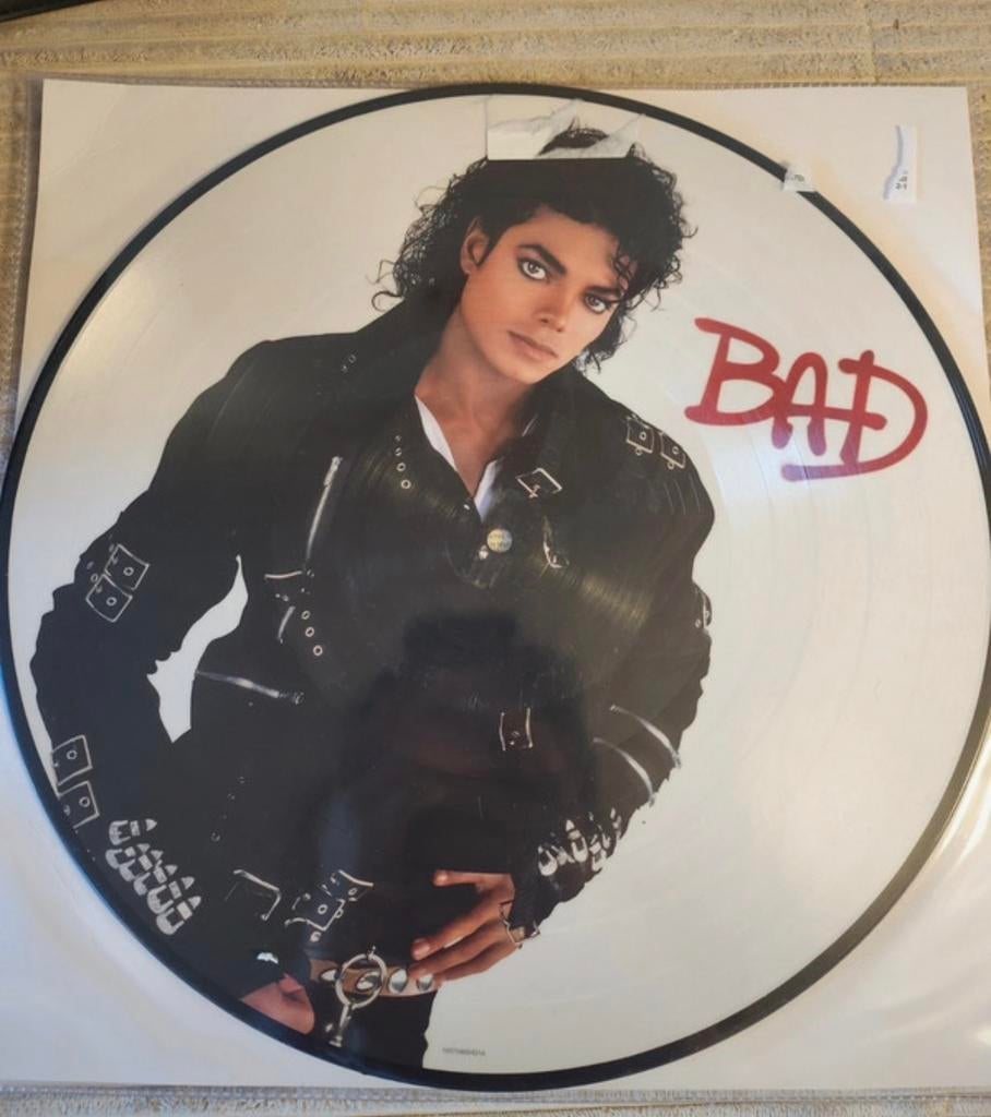 Michael Jackson - Bad - Picture disc vinyl, Ophalen of Verzenden, Zo goed als nieuw, 12 inch