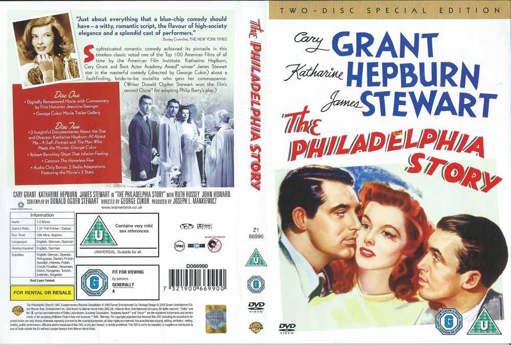 The Philadelphia Story 1940 2DVD met Cary Grant, Katherine, Cd's en Dvd's, Dvd's | Klassiekers, Ophalen of Verzenden, Zo goed als nieuw