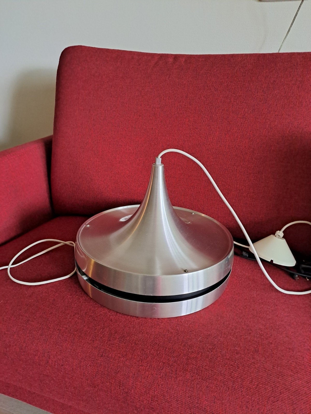 Vintage metalen RAAK hanglamp - Jaren '70 design, Ophalen, E27 (groot), Zo goed als nieuw, Vintage, Jaren '70, Mid-century modern