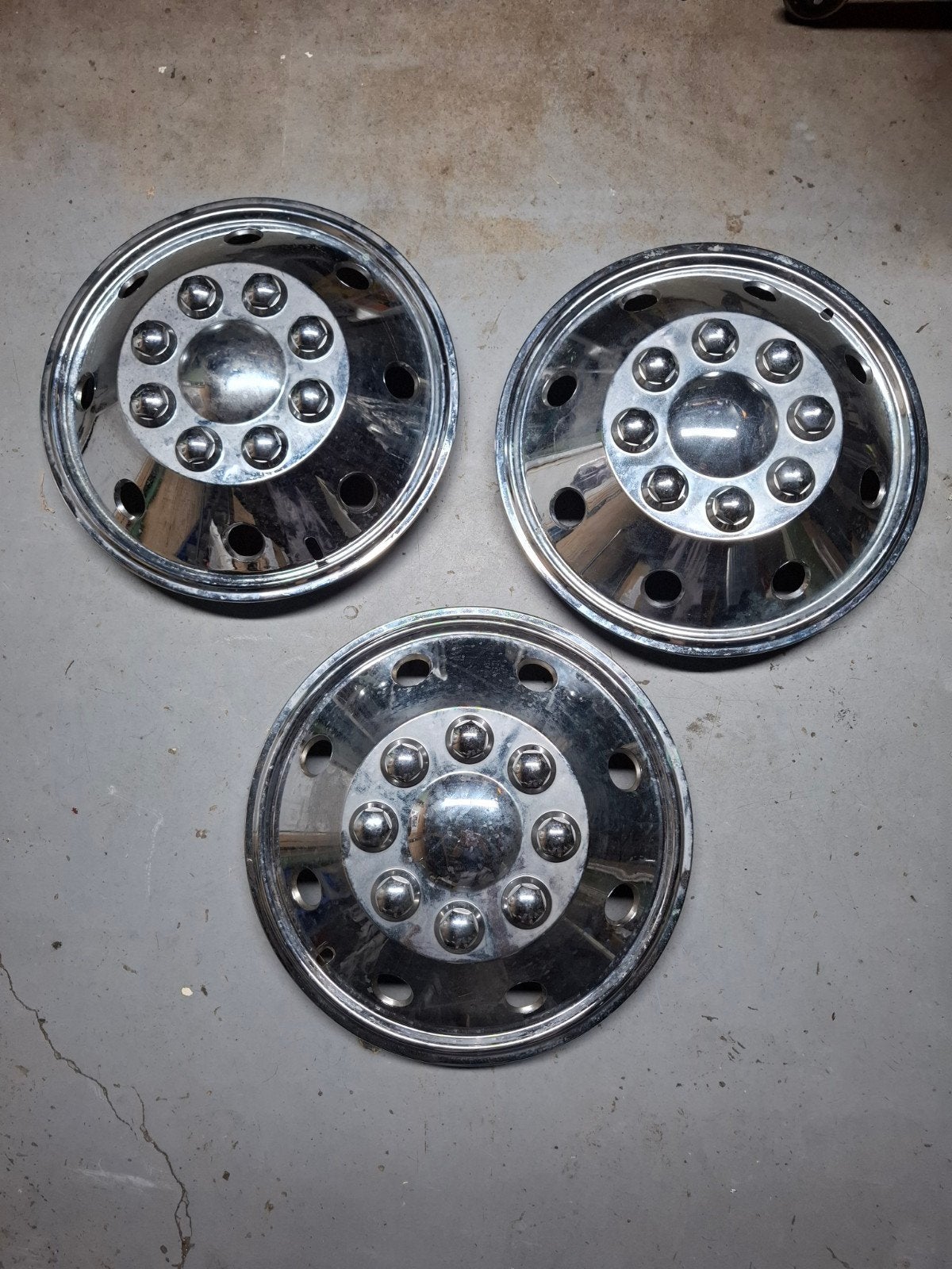 Set van 5 wieldoppen, 16 inch, voor camper maxi chassis, Ophalen of Verzenden, Gebruikt