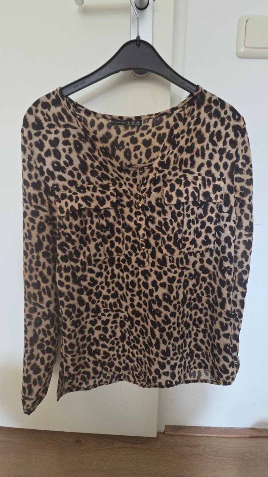 Primark blouse 34 XS tijgerprint, Kleding | Dames, Ophalen of Verzenden, Zo goed als nieuw, Maat 34 (XS) of kleiner, Bruin